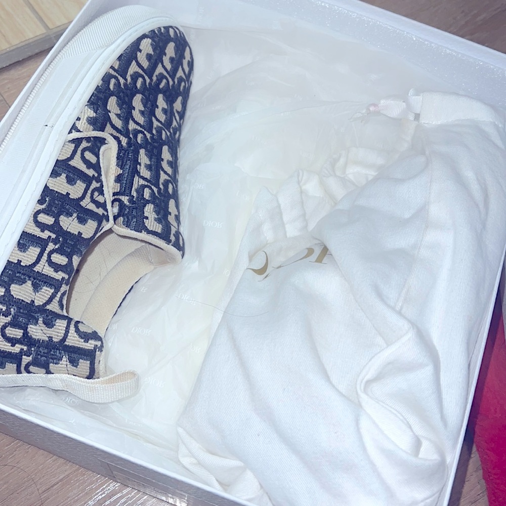 Dior slide on sneakers size 39